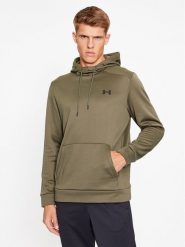 Under Armour Bluza Ua Armour Fleece Hoodie 1373353 Khaki Loose Fit. Brązowe bluzy Under Armour, m, bez wzorów, z syntetyku, bez kaptura. Za 149.99 zł.