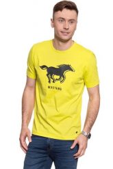 T-SHIRT MĘSKI MUSTANG PRINT TEE 1009022 6066. T-shirty Mustang, m, bez wzorów, bez kołnierzyka, bez ramiączek. W wyprzedaży za 39.99 zł.