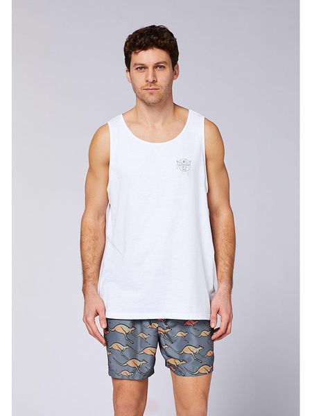 Chiemsee Top w kolorze białym rozmiar: S. Białe bezrękawniki Chiemsee, s, bez wzorów, z bawełny, bez kołnierzyka, bez ramiączek. Za 41.49 zł.