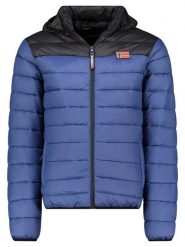 Geographical Norway Kurtka pikowana "Amigoglerc Hood" w kolorze niebiesko-czarnym rozmiar: XL. Niebieskie kurtki Geographical Norway, xl, bez wzorów, bez kaptura. Za 172.49 zł.