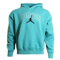 Bluza sportowa męska Nike Air Jordan. Niebieskie bluzy z kapturem Nike, m, bez wzorów, z kapturem. Za 514.00 zł.
