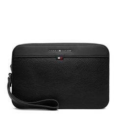 Saszetka Tommy Hilfiger. Czarne torby na ramię Tommy Hilfiger, bez wzorów, małe, bez dodatków. Za 289.99 zł.