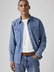 Levi's Skórzany pasek w kolorze jasnobrązowym rozmiar: 110. Brązowe paski Levi's®, bez wzorów, z materiału. Za 128.85 zł.