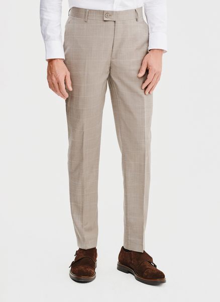 PAKO LORENTE – Garniturowe spodnie męskie w kratę. Eleganckie spodnie Pako Lorente, do pracy, m, z wełny, biznesowe. Za 899.99 zł.