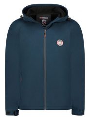 Geographical Norway Kurtka softshellowa "Tamigobadge" w kolorze granatowym rozmiar: XL. Niebieskie kurtki outdoor i hardshell Geographical Norway, xl, bez wzorów, bez kaptura. Za 219.60 zł.