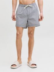 Jack & Jones Szorty kąpielowe "Maui" w kolorze granatowo-białym rozmiar: XL. Białe krótkie spodenki sportowe Jack & Jones, xl, bez wzorów, z materiału. Za 83.42 zł.