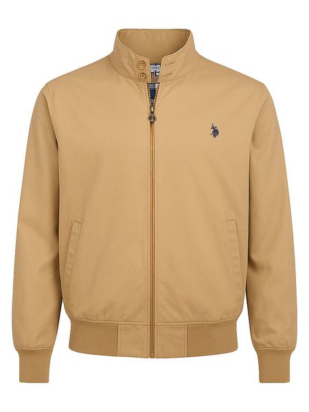 U.S. Polo Assn. Kurtka przejściowa w kolorze beżowym rozmiar: 46. Brązowe kurtki U.S. Polo Assn., s, bez wzorów, bez kaptura. Za 205.93 zł.