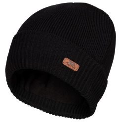 Wodoodporna Czapka Unisex Dla Dorosłych Chuck. Czarne czapki zimowe Trespass, bez wzorów. Za 106.99 zł.