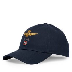 Czapka z daszkiem Aeronautica Militare. Niebieskie czapki z daszkiem Aeronautica Militare, bez wzorów. Za 189.99 zł.