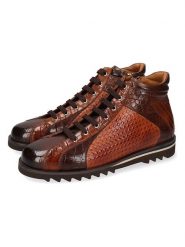 MELVIN & HAMILTON Skórzane sneakersy "Hadrian 10" w kolorze jasnobrązowym rozmiar: 40. Brązowe buty sportowe casual Melvin & Hamilton, bez wzorów, bez zapięcia. Za 521.99 zł.