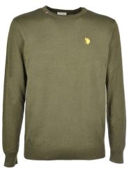 U.S. Polo Assn. Sweter w kolorze khaki rozmiar: XXL. Brązowe swetry nierozpinane U.S. Polo Assn., s, bez wzorów, bez kołnierzyka, bez ramiączek. Za 106.13 zł.