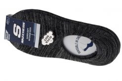 Skechers 3pk Mens Non Terry, męskie, Fitness, skarpetki, Wielokolorowe. Szare skarpety Skechers, bez wzorów, z materiału. Za 83.75 zł.