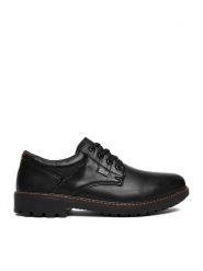 Rieker Półbuty CEO-F4611-00 Czarny. Czarne eleganckie półbuty Rieker, bez wzorów, ze skóry, bez obcasa, bez zapięcia. Za 419.99 zł.