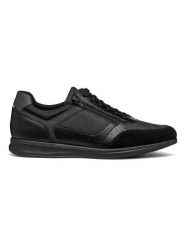 Geox Sneakersy "Avery" w kolorze czarnym rozmiar: 41. Czarne buty sportowe casual Geox, bez wzorów, z materiału, bez zapięcia. Za 205.45 zł.