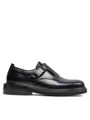 Calvin Klein Półbuty Monk Lth Hf HM0HM01530 Czarny. Czarne eleganckie półbuty CALVIN KLEIN, bez wzorów, ze skóry, bez obcasa, bez zapięcia. Za 429.99 zł.