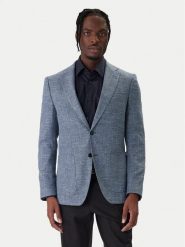 BOSS Marynarka H-Hutson 50556910 Granatowy Regular Fit. Niebieskie garnitury Boss, m, bez wzorów, z bawełny. Za 1,999.00 zł.