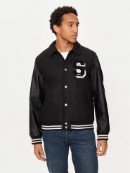 Jack&Jones Kurtka bomber Carter 12260455 Czarny Regular Fit. Czarne kurtki Jack&Jones, m, bez wzorów, z syntetyku, bez kaptura. Za 199.99 zł.