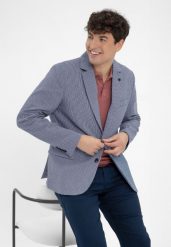 Jednorzędowa bawełniana kurtka JB-TENDER. Niebieskie kurtki Volcano, m, bez wzorów, z bawełny, bez kaptura. Za 349.99 zł.