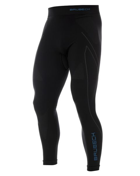 Termoaktywne męskie legginsy narciarskie Thermo. Czarne bielizna termoaktywna Brubeck, na zimę, m, bez wzorów, z dzianiny, bez ramiączek, narciarskie. Za 159.99 zł.