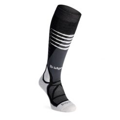 Skarpety narciarskie Bridgedale Ski MW. Czarne skarpety Bridgedale, bez wzorów. Za 77.99 zł.