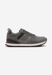 Szare Buty Sportowe Sneakersy na Podeszwie z Tłoczeniami Elanoveia. Szare buty sportowe casual Born2be, bez wzorów, z jeansu, bez zapięcia. W wyprzedaży za 151.99 zł.