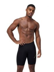 Speedo Kąpielówki "Eco+ Hyperboom" w kolorze czarno-limonkowym rozmiar: 5. Czarne kąpielówki Speedo, bez wzorów, z materiału. Za 95.46 zł.