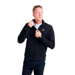 Męska bluza Leone ze stójką i zamkiem Basic. Czarne bluzy LEONE 1947 APPAREL, l, bez wzorów, z tkaniny, bez kaptura. W wyprzedaży za 166.90 zł.