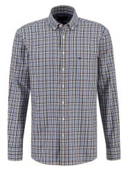 FYNCH-HATTON Koszula - Casual fit - w kolorze niebiesko-pomarańczowym rozmiar: XXL. Niebieskie koszule Fynch-Hatton, xxl, bez wzorów, z bawełny, bez kołnierzyka, bez ramiączek. Za 86.99 zł.