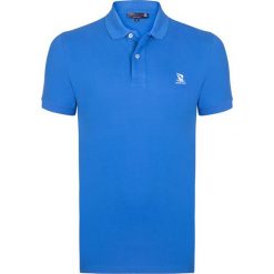 Koszulka polo w kolorze niebieskim. Koszulki polo marki Giorgio Di Mare, z nadrukiem, polo, z długim rękawem. W wyprzedaży za 130.95 zł.