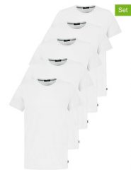 Sublevel Koszulki (5 szt.) w kolorze białym rozmiar: S. Białe bezrękawniki Sublevel, s, bez wzorów, z bawełny, bez kołnierzyka, bez ramiączek. Za 86.99 zł.