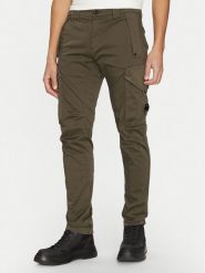 C.P. Company Spodnie materiałowe 18CMPA058A005694G Zielony Regular Fit. Zielone spodnie materiałowe C.P. Company, m, bez wzorów, z bawełny. Za 769.99 zł.