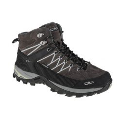 Buty trekkingowe CMP Rigel Waterproof. Szare buty turystyczne CMP, bez wzorów, z materiału, bez zapięcia, outdoorowe. Za 366.66 zł.