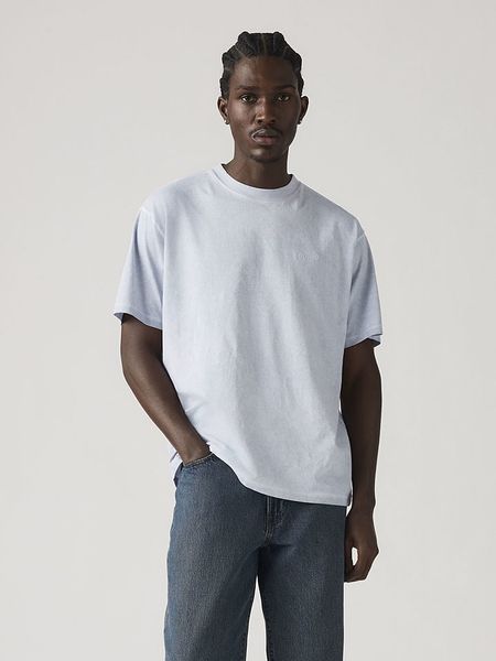 Levi's Koszulka w kolorze błękitnym rozmiar: XXL. Niebieskie bezrękawniki Levi's®, s, bez wzorów, z bawełny, bez kołnierzyka, bez ramiączek. Za 65.54 zł.