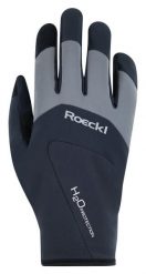 Rękawiczki rowerowe Roeckl Rapallo. Czarne rękawiczki Roeckl, bez wzorów, z materiału. Za 349.00 zł.