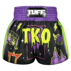 Spodenki treningowe TUFF The TKO Night. Czarne krótkie spodenki sportowe TUFF, bez wzorów, sportowe. Za 149.00 zł.