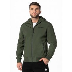Kurtka męska Pitbull z kapturem Softshell Midway II. Zielone kurtki PITBULL, m, bez wzorów, z softshellu, z kapturem. Za 249.00 zł.