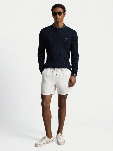 Polo Ralph Lauren Sweter 710775885555 Granatowy Regular Fit. Niebieskie swetry rozpinane Polo Ralph Lauren, m, bez wzorów, z bawełny, bez kołnierzyka, bez ramiączek. Za 949.99 zł.