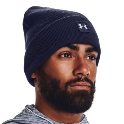 Czapka zimowa męska Under Armour Halftime Cuff. Niebieskie czapki zimowe Under Armour, bez wzorów. Za 105.85 zł.