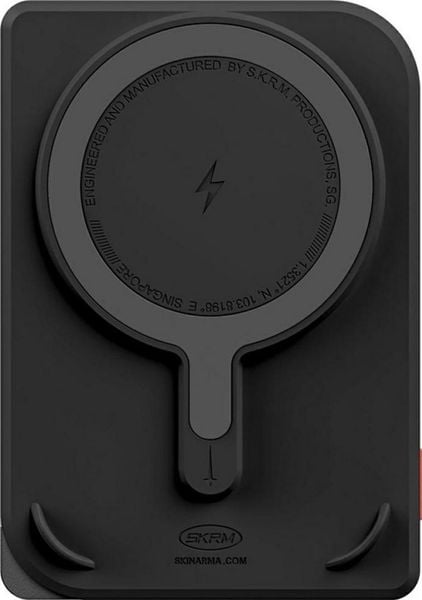 Skinarma Nexus Mecha MagneticKick-Stand MagSafe 5000 mAh USB-C PD 20W czarny. Czarne powerbanki . Za 119.90 zł.