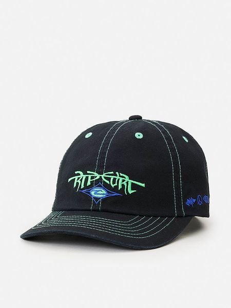 Rip Curl Czapka "Raw Energy Art" w kolorze czarnym rozmiar: onesize. Czarne czapki z daszkiem Rip Curl, bez wzorów, z bawełny. Za 100.75 zł.