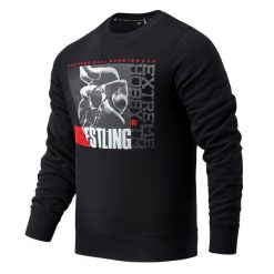 Bluza męska EXTREME HOBBY WRESTLING PRO. Czarne bluzy EXTREME HOBBY, m, bez wzorów, z bawełny, bez kaptura. Za 229.00 zł.