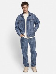 Redefined Rebel Kurtka jeansowa Reagan 215118 Niebieski Regular Fit. Niebieskie kurtki Redefined Rebel, m, bez wzorów, z bawełny, bez kaptura. Za 199.99 zł.