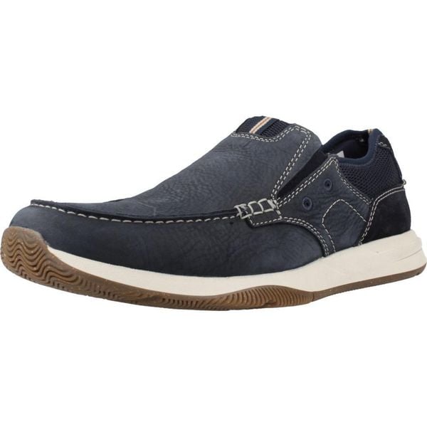 Buty CLARKS SAILVIEW STEP Niebieski. Niebieskie buty turystyczne Clarks, bez wzorów, ze skóry, bez zapięcia, trekkingowe. Za 402.30 zł.