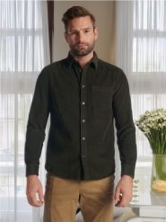 Koszula - zielony. Zielone koszule Sinsay, l, bez wzorów, z bawełny, bez kołnierzyka, bez ramiączek. Za 69.99 zł.