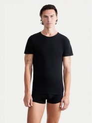 Sloggi Podkoszulek 10222373 Czarny Slim Fit. Czarne podkoszulki Sloggi, m, bez wzorów, z bawełny, bez ramiączek. Za 99.99 zł.