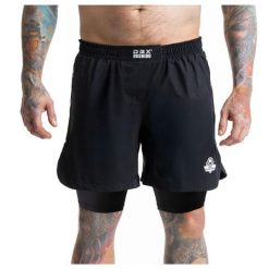 Spodenki Shorty MMA z leginsami czarne DBX Bushido. Czarne szorty DBX BUSHIDO, bez wzorów, sportowe. Za 159.99 zł.