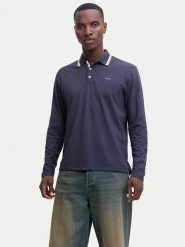 Jack & Jones Polo Blualves 12287520 Niebieski Regular Fit. Niebieskie koszulki polo Jack & Jones, m, bez wzorów, z bawełny, bez kołnierzyka, bez ramiączek. Za 129.99 zł.