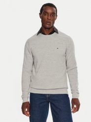 Tommy Hilfiger Sweter MW0MW36347 Szary Regular Fit. Szare swetry rozpinane Tommy Hilfiger, m, bez wzorów, z bawełny, bez kołnierzyka, bez ramiączek. Za 459.99 zł.