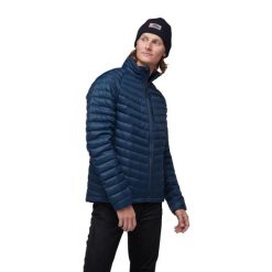 Kurtka turystyczna puchowa męska Black Diamond Access Down Jacket. Niebieskie kurtki Black Diamond, l, bez wzorów, z puchu, bez kaptura. Za 659.99 zł.