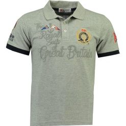 Koszulka polo w kolorze szarym. Koszulki polo sportowe marki Geographical Norway Men. W wyprzedaży za 120.95 zł.